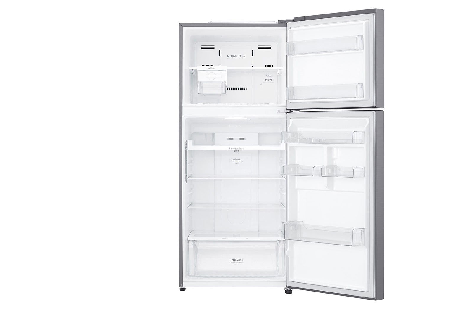 LG ضاغط خطي 393 لترًا، 14 قدمًا مكعبًا، فلتر تنقية Hygiene Fresh، خاصية Door Cooling, GN-C562SLCU