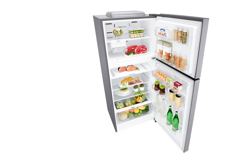 LG ضاغط خطي 393 لترًا، 14 قدمًا مكعبًا، فلتر تنقية Hygiene Fresh، خاصية Door Cooling, GN-C562SLCU