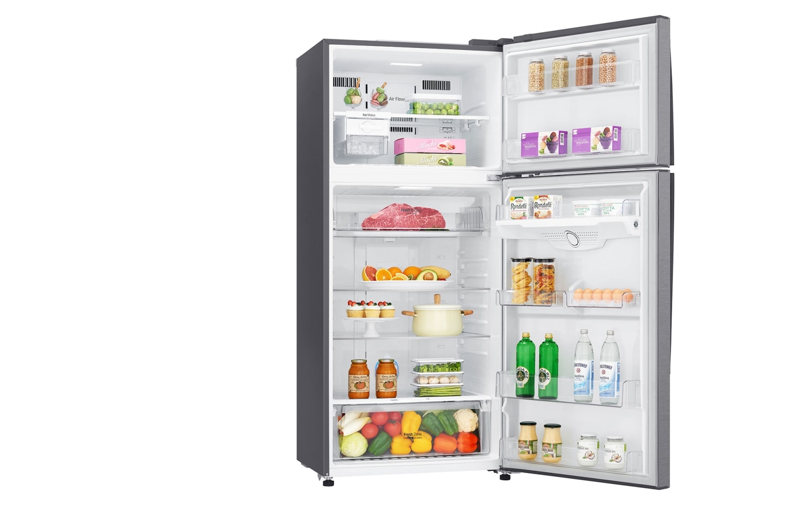 LG  475 لترًا، 17 قدمًا مكعبًا، رقمية، فلتر تنقية Hygiene Fresh، خاصية Door Cooling, GN-H622HQHL