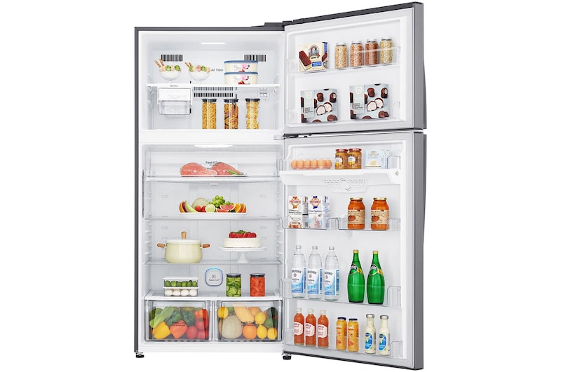 LG موتور موفر للطاقة 592 لترًا، 21 قدمًا مكعبًا، رقمية، فلتر تنقية Hygiene Fresh، خاصية Door Cooling, GR-H822HLHM