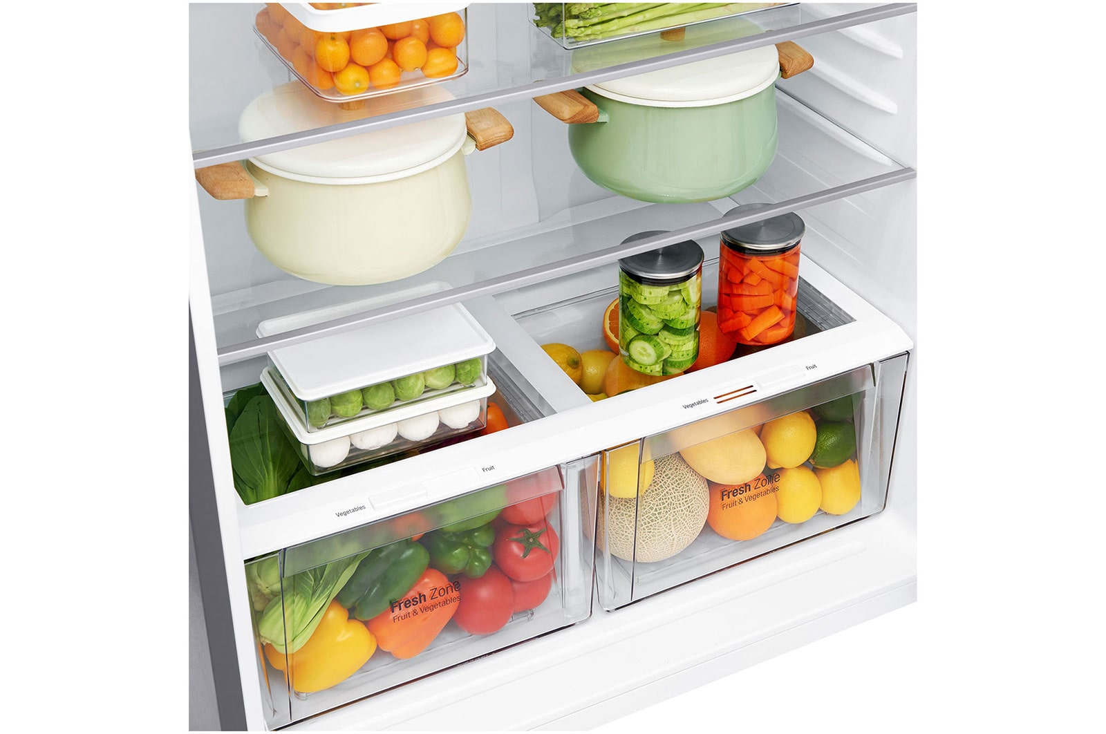 LG موتور موفر للطاقة 592 لترًا، 21 قدمًا مكعبًا، رقمية، فلتر تنقية Hygiene Fresh، خاصية Door Cooling, GR-H822HLHM