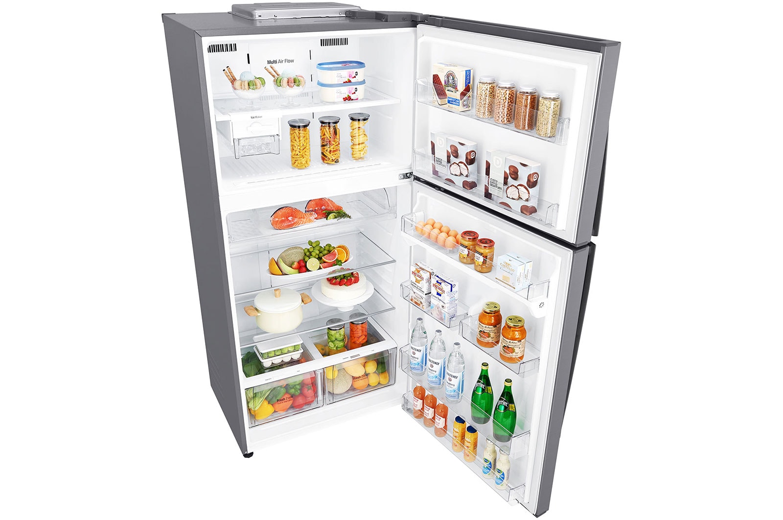 LG موتور موفر للطاقة 592 لترًا، 21 قدمًا مكعبًا، رقمية، فلتر تنقية Hygiene Fresh، خاصية Door Cooling, GR-H822HLHM