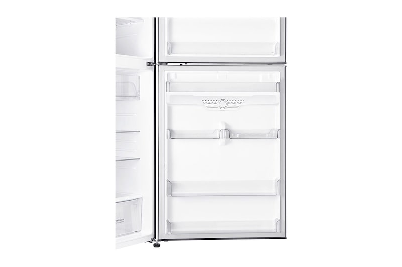 LG ثلاجة سعة 592 لتر فريزر علوي، تبريد خطي، فضي, GR-H822HLHU