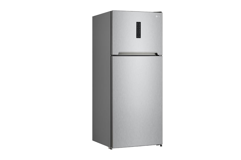 LG ثلاجة سعة 401 لتر فريزر علوي متعدد التدفق فضي, GTF402SSAN