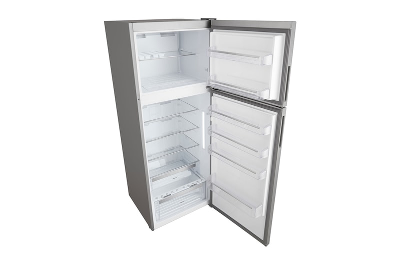 صورة للجانب الأيسر من ثلاجة بمجمد علوي