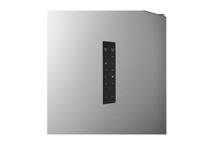 صورة للجانب الأيمن من ثلاجة بمجمد علوي