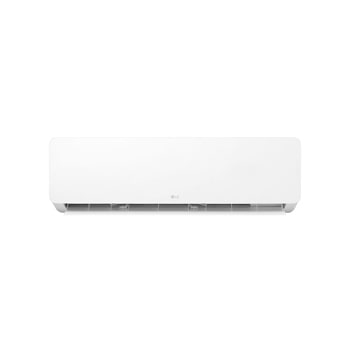 عرض أمامي لـ مكيف الهواء LG HERO On/Off Air Conditioner بقوة 1.5 حصان، تبريد/تدفئة، سرعة في التبريد والتدفئة، ريشة زرقاء، تأرجح تلقائي، تنظيف تلقائي، مؤقت، إعادة تشغيل تلقائي، وضع السكون S4-H12RZAAA