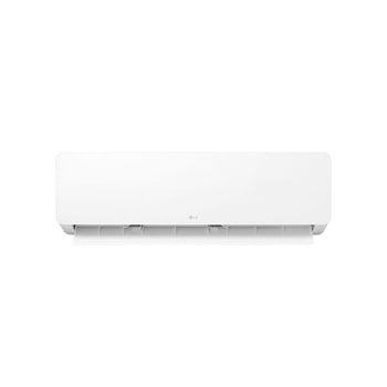 عرض أمامي لـ مكيف الهواء LG HERO On/Off Air Conditioner بقوة 1.5 حصان، تبريد/تدفئة، سرعة في التبريد والتدفئة، ريشة زرقاء، تأرجح تلقائي، تنظيف تلقائي، مؤقت، إعادة تشغيل تلقائي، وضع السكون S4-H12RZAAA