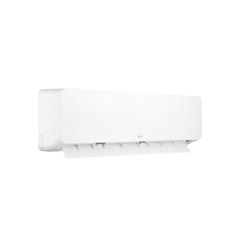 عرض أمامي لـ مكيف الهواء LG HERO On/Off Air Conditioner بقوة 1.5 حصان، تبريد/تدفئة، سرعة في التبريد والتدفئة، ريشة زرقاء، تأرجح تلقائي، تنظيف تلقائي، مؤقت، إعادة تشغيل تلقائي، وضع السكون S4-H12RZAAA