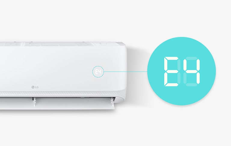 يظهر على شاشة عرض Smart LED رمز الخطأ &quot;E4&quot;.