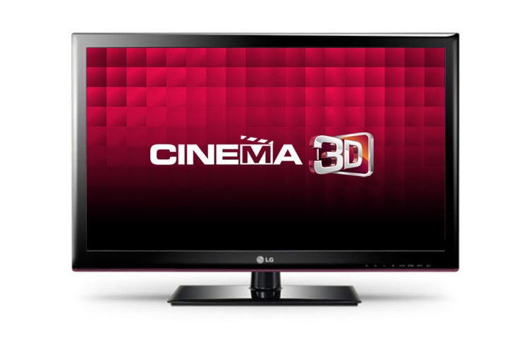 المنظر الأمامي لـ تليفزيون السينما ثلاثيه الأبعاد من إل جى مقاس 32 بوصه 32LM3400