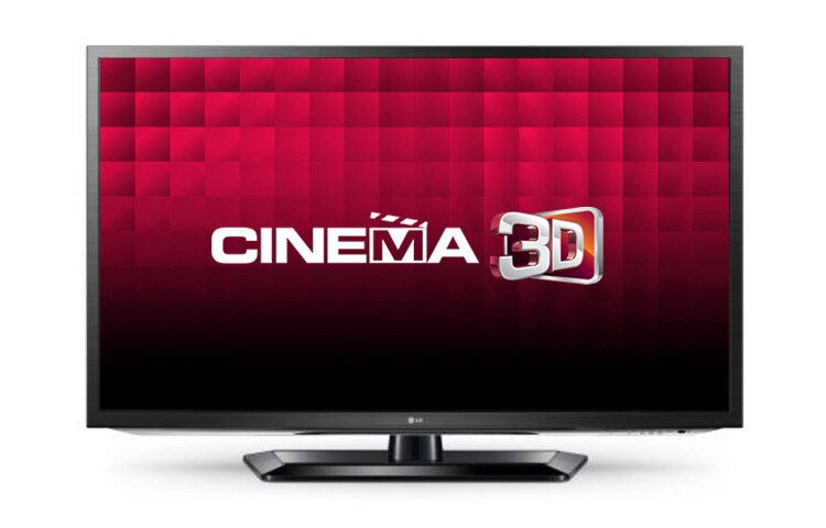 المنظر الأمامي لـ تليفزيون مقاس 47 يوصه و مزود بتكنولوجيا السينما ثلاثيه الأبعاد 47LM5800