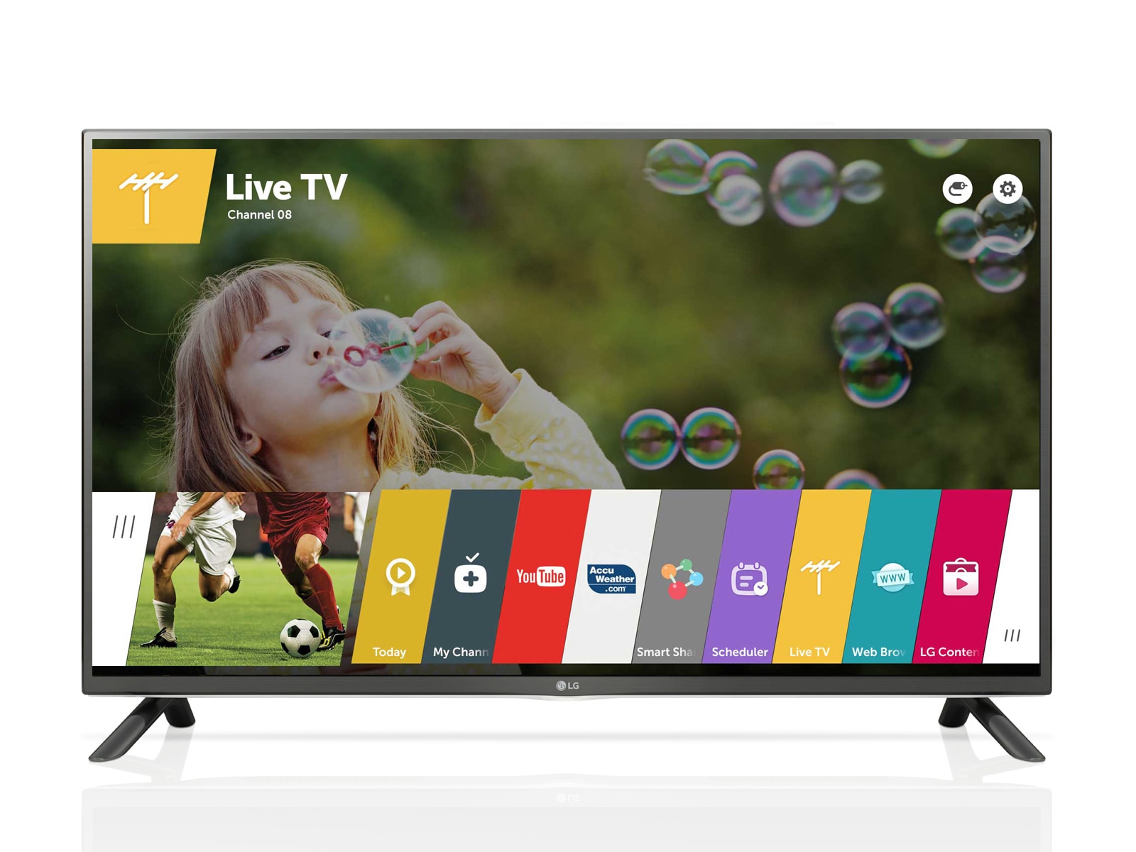 المنظر الأمامي لـ LG webOS TV 50LF6500
