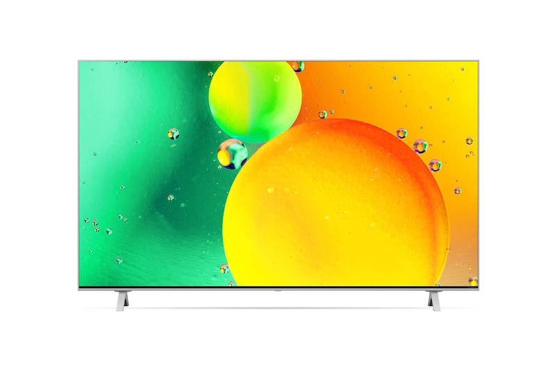 LG تلفزيون LG NanoCell بحجم 50 بوصة من سلسلة NANO77 بتصميم شاشة سينمائية، بدقة ووضوح 4K بتقنية Active HDR، يعمل بنظام التشغيل webOS22 مع تقنية الذكاء الاصطناعي ThinQ, 50NANO776QA