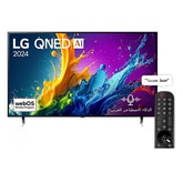 تلفزيون LG QNED AI QNED80 4K الذكي مقاس 55 بوصة المدعوم بجهاز التحكم AI Magic remote وميزة HDR10 وواجهة webOS24 طراز 55 عام (2024)