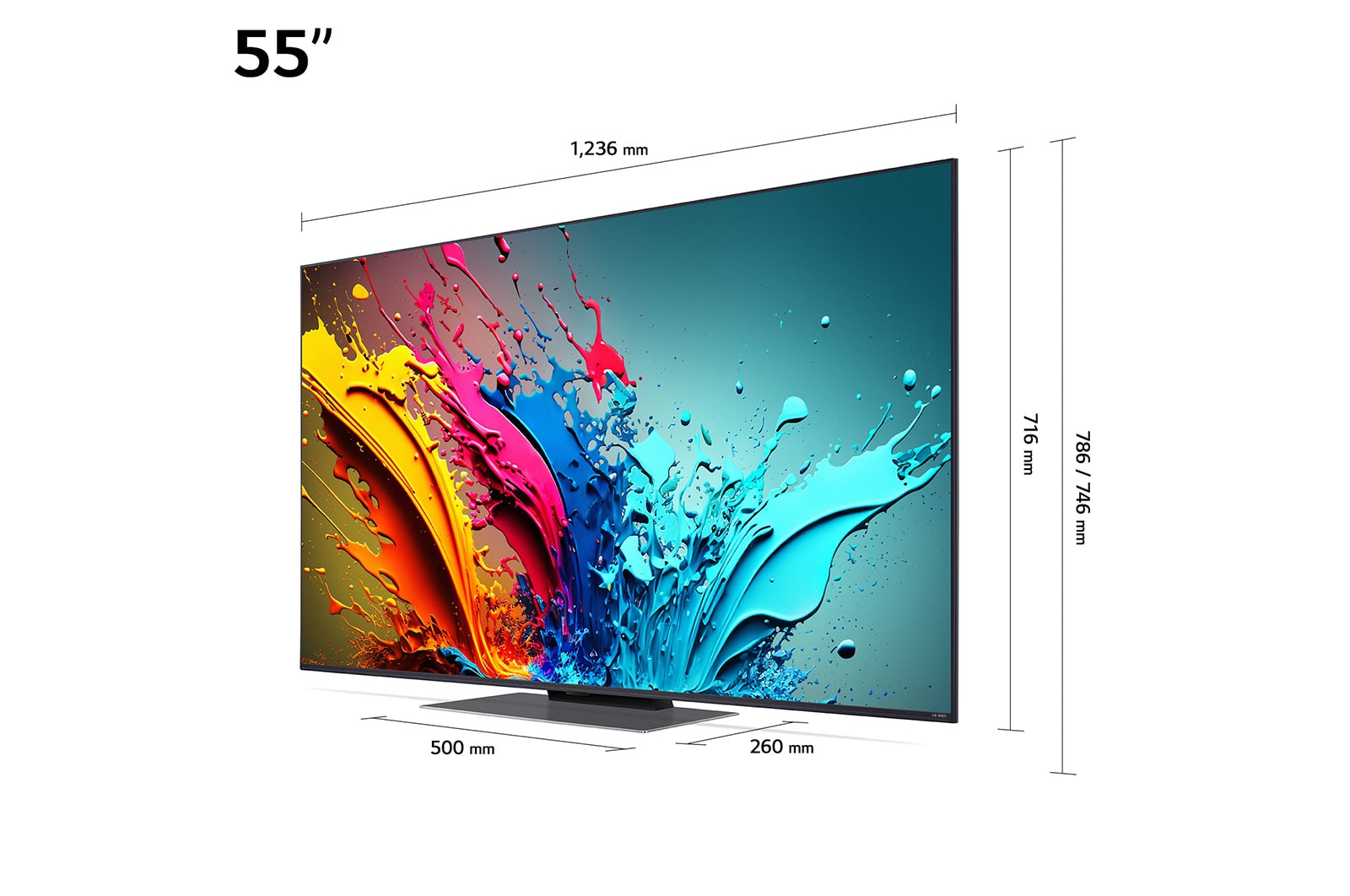LG تلفزيون LG QNED AI QNED86 4K الذكي مقاس 55 بوصة المدعوم بجهاز التحكم AI Magic remote وميزة HDR10 وواجهة webOS24 طراز 55 عام (2024), 55QNED86T6A