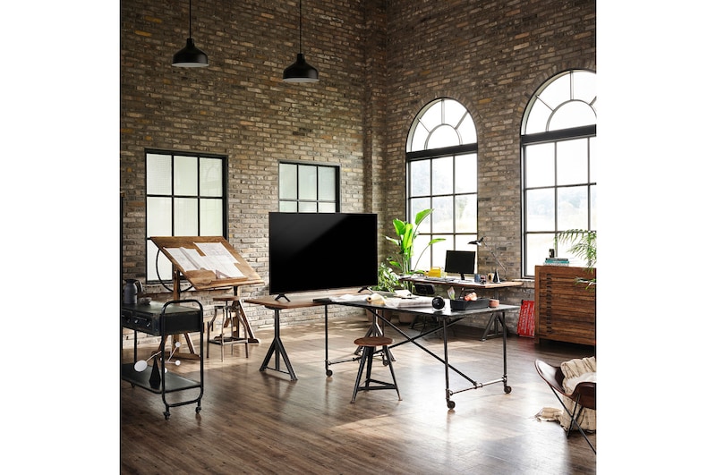 LG سلسلة تلفزيون LG NanoCell،‏ 65 بوصة NANO80، بتصميم شاشة السينما الرائع بدقة 4K والمزود بتقنية Active HDR ونظام تشغيل WebOS بالإضافة إلى تقنية Smart ThinQ AI وتقنية الإعتام المحلي , 65NANO80VPA