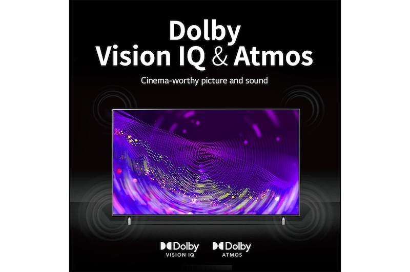 LG تلفزيون LED بتقنية ألوان Color بدقة 4K الحقيقية من إل جي مقاس 65 بوصة من السلسلة QNED80، مع HDR (النطاق الديناميكي العالي) السينمائي 4K لتصميمات شاشة السينما والمزوّد بإمكانية الإعتام المحلي بتقنية AI ThinQ للتلفزيون الذكي بنظام التشغيل WebOS , 65QNED806QA