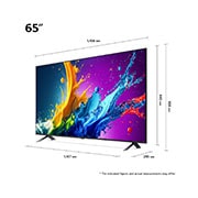 LG تلفزيون LG QNED AI QNED80 4K الذكي مقاس 65 بوصة المدعوم بجهاز التحكم AI Magic remote وميزة HDR10 وواجهة webOS24 طراز 65 عام (2024), 65QNED80T6B