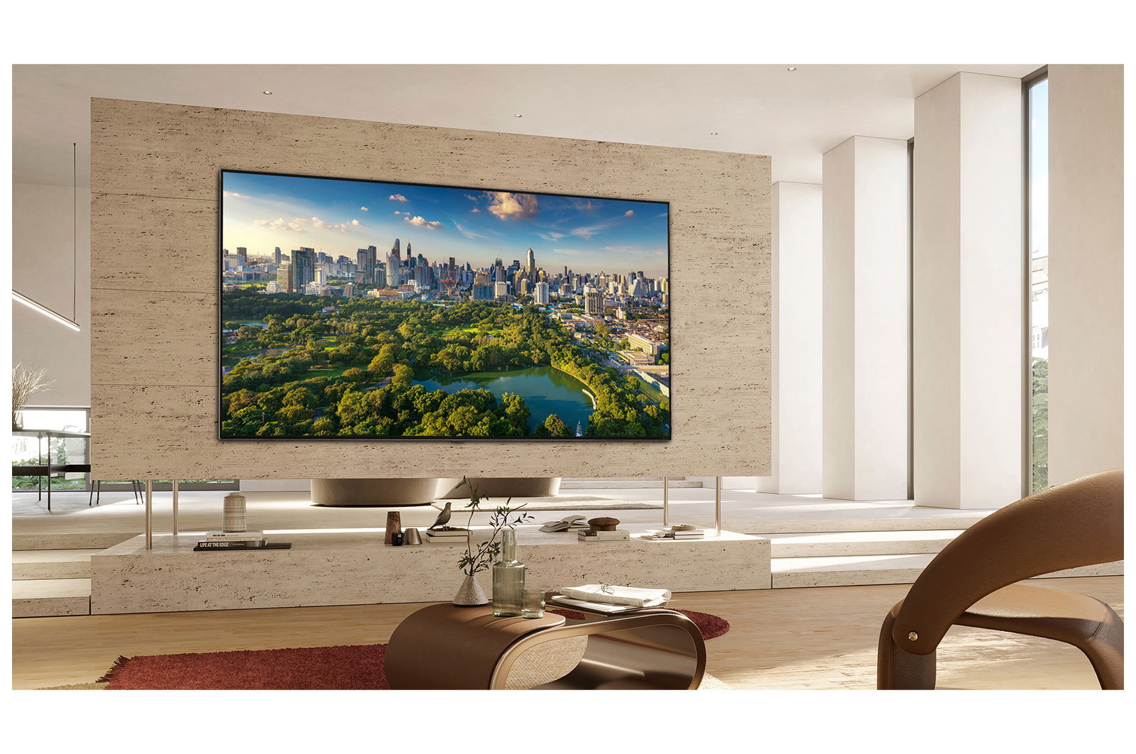 LG، تلفزيون QNED بتقنية الألوان، سلسلة QNED81R مقاس 65 بوصة، WebOS Smart AI ThinQ، جهاز التحكم عن بعد السحري، سينما ثلاثية الجوانب، HDR10، HLG، AI Picture Pro، AI Sound Pro (5.1.2ch)، حامل عمود واحد، 2023 جديد, 65QNED816RA