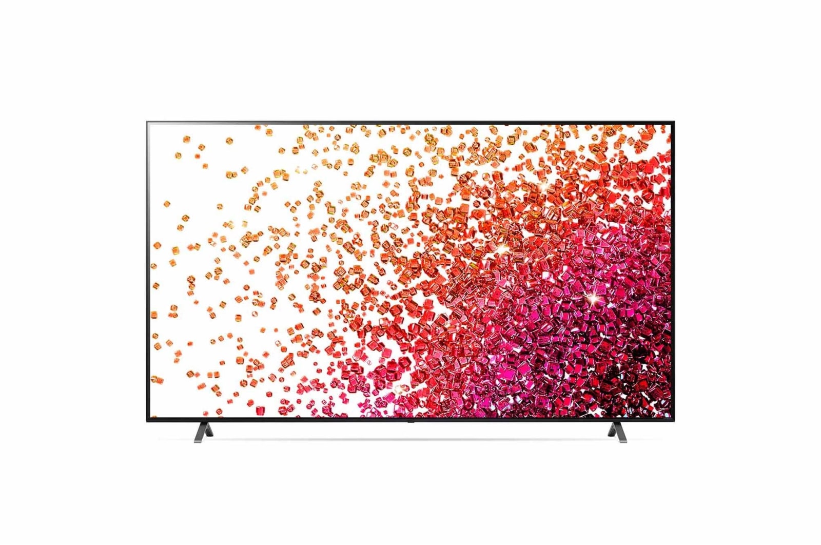 LG سلسلة تلفزيون LG NanoCell‏ 75 بوصة NANO75، بدقة 4K والمزود بتقنية Active HDR، ونظام تشغيل WebOS بالإضافة إلى تقنية Smart ThinQ AI, 75NANO75VPA