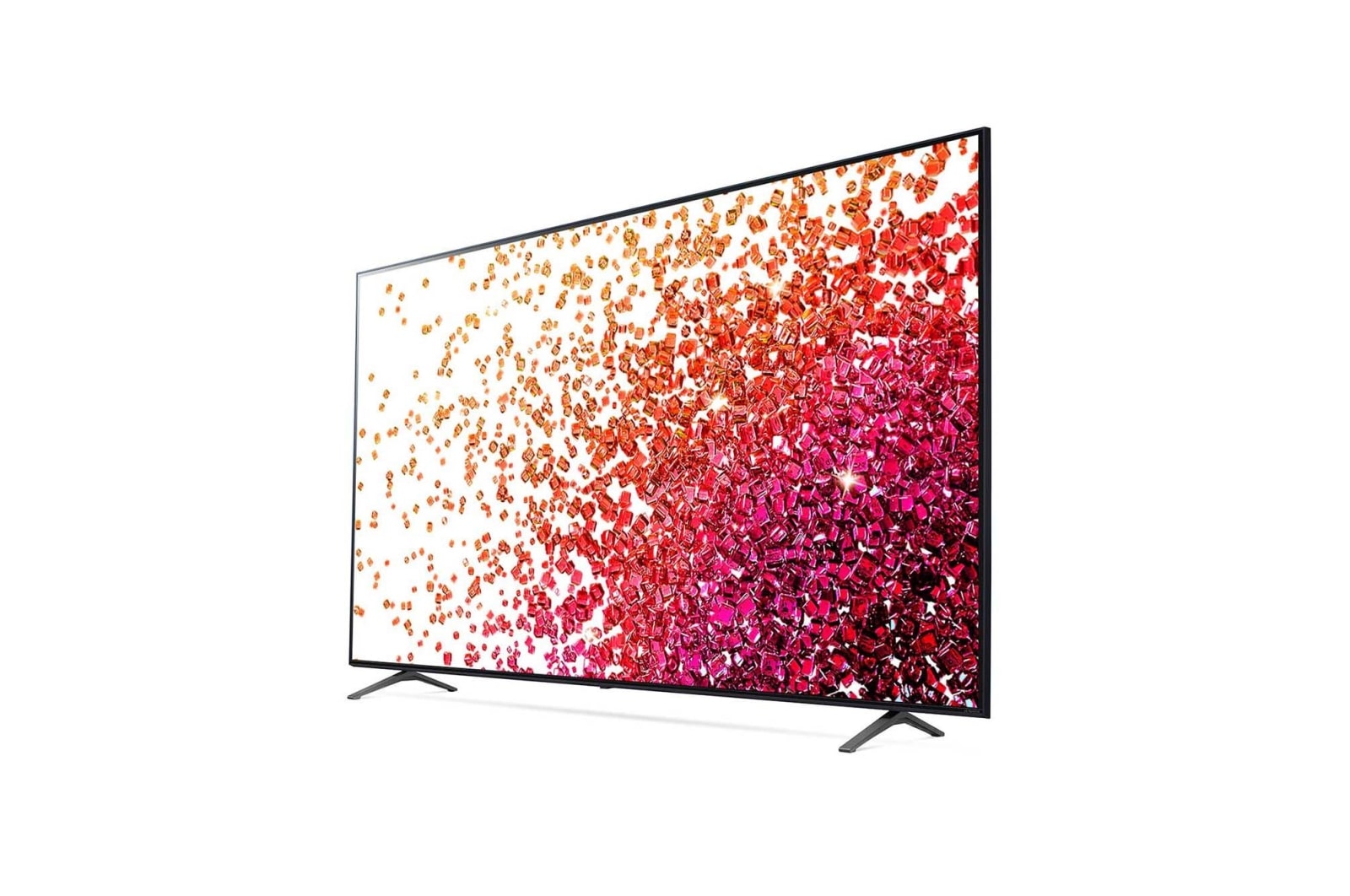 LG سلسلة تلفزيون LG NanoCell‏ 75 بوصة NANO75، بدقة 4K والمزود بتقنية Active HDR، ونظام تشغيل WebOS بالإضافة إلى تقنية Smart ThinQ AI, 75NANO75VPA