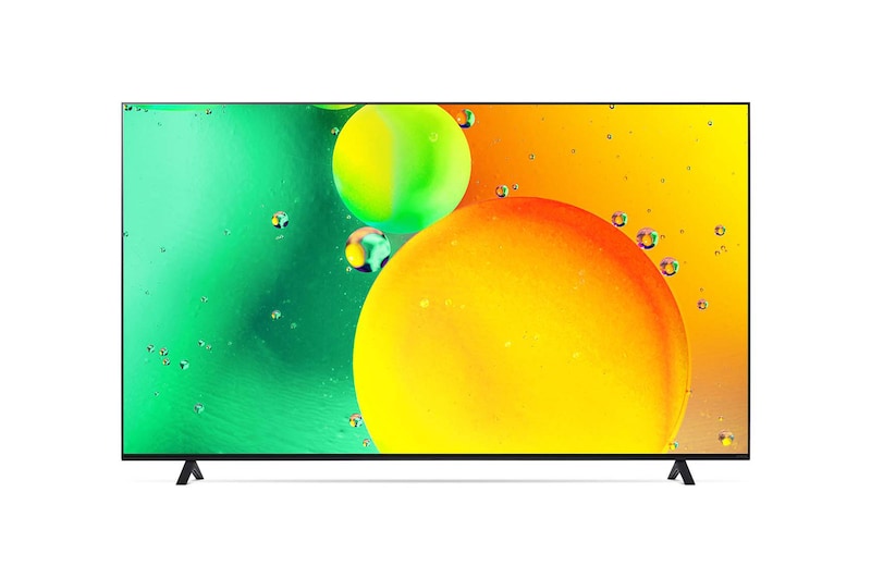 LG تلفزيون NanoCell من إل جي مقاس 86 بوصة من السلسلة NANO79، مع HDR (النطاق الديناميكي العالي) السينمائي بدقة 4K لتصميمات شاشة السينما وتقنية AI ThinQ للتلفزيون الذكي بنظام التشغيل WebOS , 86NANO796QA