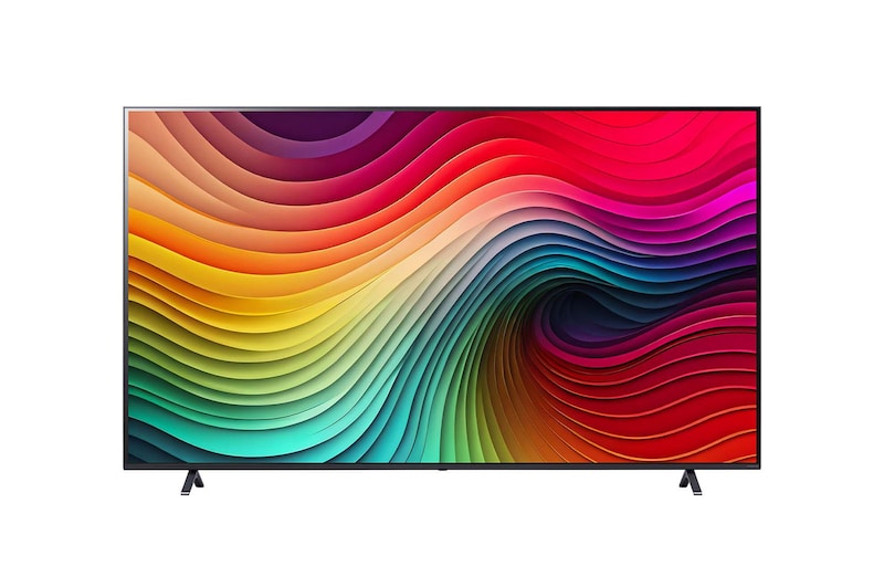 LG تلفزيون LG NanoCell AI NANO80 4K الذكي مقاس 86 بوصة المدعوم بجهاز التحكم AI Magic remote وميزة HDR10 وواجهة webOS24 طراز 86 عام (2024), 86NANO80T6A