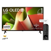 تلفزيون LG OLED AI B4 4K الذكي مقاس 55 بوصة المدعوم بجهاز التحكم AI Magic remote وتكنولوجيا الصوت Dolby Vision وواجهة webOS24 طراز عام (2024)