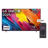 تلفاز LG QNED AI QNED70 مقاس 86 بوصة بدقة 4K، مع ريموت سحري يعمل بالذكاء الاصطناعي، يدعم HDR10، ونظام WebOS25 لعام 2025