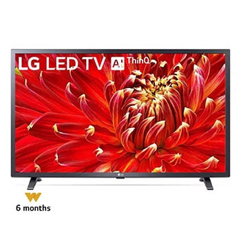 LG تلفزيون LED الذكي مقاس 43 بوصة LM6370 من LG، تلفزيون LED الذكي بتقنية Full HD HDR، تلفزيون w/ThinQ AI, 43LM6370PVA