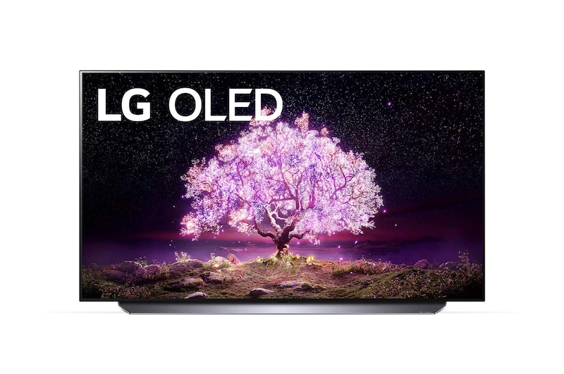 LG سلسلة تلفزيون LG OLED، 55 بوصة C1، بتصميم شاشة السينما الرائع بدقة 4K والمزود بتقنية Cinema HDR ونظام تشغيل WebOS بالإضافة إلى تقنية Smart ThinQ AI وتقنية تعتيم البكسل , OLED55C1PVB