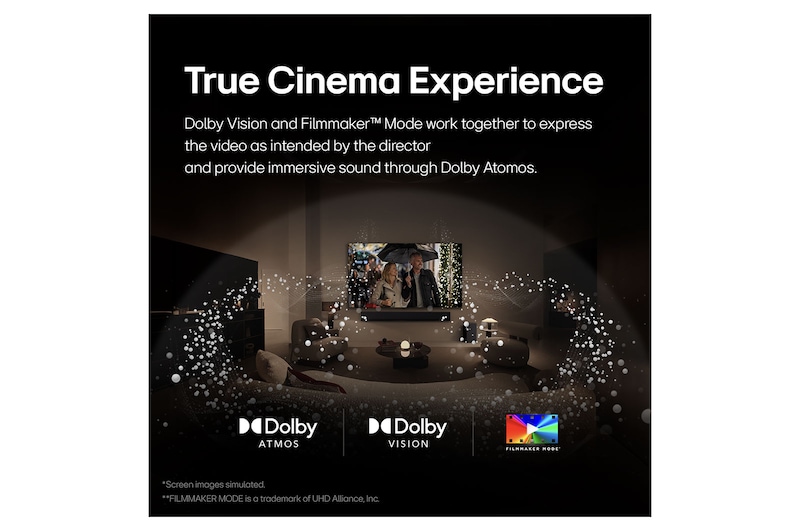 LG تلفزيون LG OLED AI B4 4K الذكي مقاس 65 بوصة المدعوم بجهاز التحكم AI Magic remote وتكنولوجيا الصوت Dolby Vision وواجهة webOS24 طراز  عام (2024), OLED65B46LA