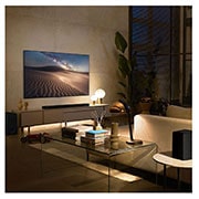 LG تلفاز LG OLED مقاس 65 بوصة من سلسلة G2، مع HDR (النطاق الديناميكي العالي) السينمائي بدقة 4K تصميم Gallery Design والمزوّد بإمكانية تعتيم البكسل بتقنية AI ThinQ للتلفزيون الذكي بنظام التشغيل WebOS, OLED65G26LA