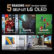 LG تلفزيون OLED 77 بوصة من مجموعة C1، بتصميم الشاشة السينمائية 4K وتقنية HDR السينمائية ومنصة WebOS الذكية وميزة تعتيم البكسل ThinQ AI, OLED77C1PVA