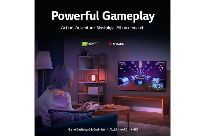 LG تلفاز LG OLED evo مقاس 77 بوصة من سلسلة C2، مع HDR (النطاق الديناميكي العالي) السينمائي بدقة 4K تصميم  سينمائى والمزوّد بإمكانية تعتيم البكسل بتقنية AI ThinQ للتلفزيون الذكي بنظام التشغيل WebOS, OLED77C26LA