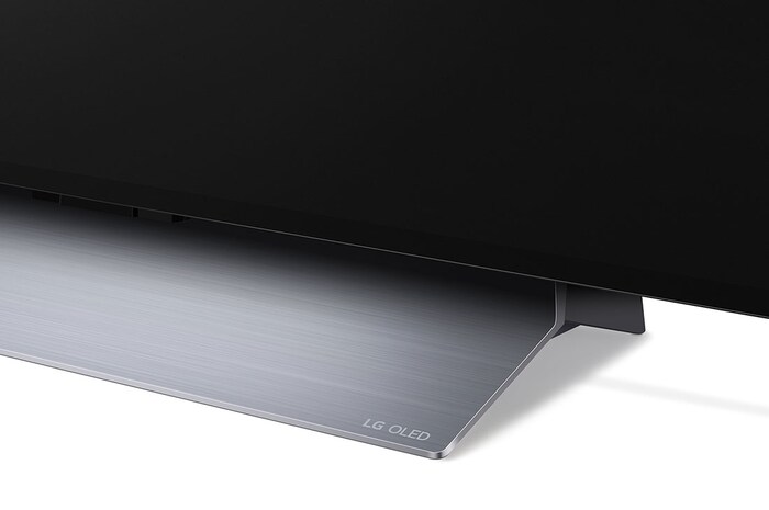 LG تلفاز LG OLED evo مقاس 77 بوصة من سلسلة C2، مع HDR (النطاق الديناميكي العالي) السينمائي بدقة 4K تصميم  سينمائى والمزوّد بإمكانية تعتيم البكسل بتقنية AI ThinQ للتلفزيون الذكي بنظام التشغيل WebOS, OLED77C26LA