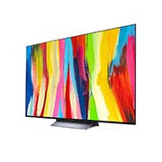 LG تلفاز LG OLED evo مقاس 77 بوصة من سلسلة C2، مع HDR (النطاق الديناميكي العالي) السينمائي بدقة 4K تصميم  سينمائى والمزوّد بإمكانية تعتيم البكسل بتقنية AI ThinQ للتلفزيون الذكي بنظام التشغيل WebOS, OLED77C26LA