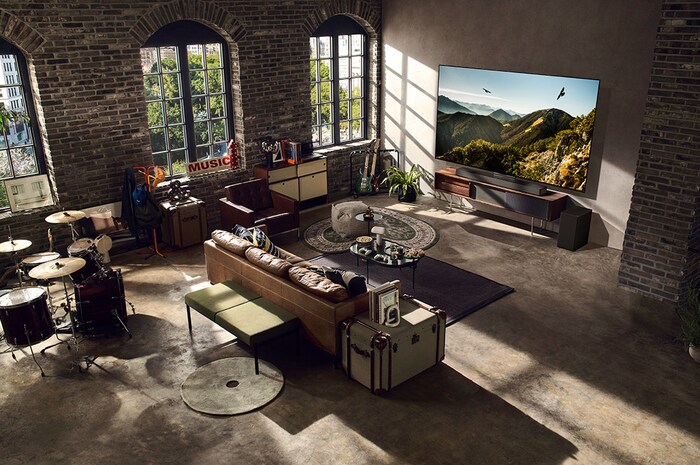 LG، تلفزيون OLED evo، سلسلة C3 مقاس 77 بوصة، WebOS Smart AI ThinQ، جهاز التحكم عن بعد السحري، 4 سينما جانبية، Dolby Vision HDR10، HLG، AI Picture Pro، AI Sound Pro (9.1.2ch)، Dolby Atmos، حامل عمود واحد، 2023 جديد, OLED77C36LA