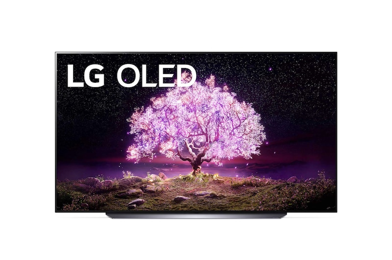 LG سلسلة تلفزيون LG OLED، 83 بوصة C1، بتصميم شاشة السينما الرائع بدقة 4K والمزود بتقنية Cinema HDR ونظام تشغيل WebOS بالإضافة إلى تقنية Smart ThinQ AI وتقنية تعتيم البكسل, OLED83C1PVA
