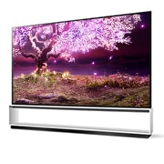 LG تلفاز OLED 88 بوصة Z1 من إل جي، تصميم المعرض بتقنية HDR السينمائية ومنصة WebOS الذكية وميزة تعتيم البكسل 8K وتقنية ThinQ AI, OLED88Z1PVA