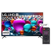 تلفاز LG UHD AI UA85  مقاس 75 بوصة بدقة 4K، مع ريموت سحري يعمل بالذكاء الاصطناعي، يدعم HDR10، ونظام WebOS25 لعام 2025