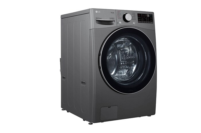 LG غسالة 15 كيلو و 8 كيلو مجفف , 6 حركات , بخار , موتور الدفع المباشر المميز بالذكاء الاصطناعي TruboWash , TurboDry, F0L9DGP2S