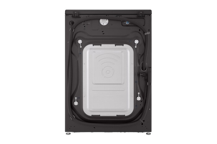 LG غسالة اوتوماتيك تحميل أمامي سعة 15 كجم بتقنية ™AI DD ، لون فولاذ أسود ، سعة أكبر بالحجم نفسه ، ™SmartThinQ (Wi-Fi) ، باب من الزجاج المقوى., F0L9DYP2E