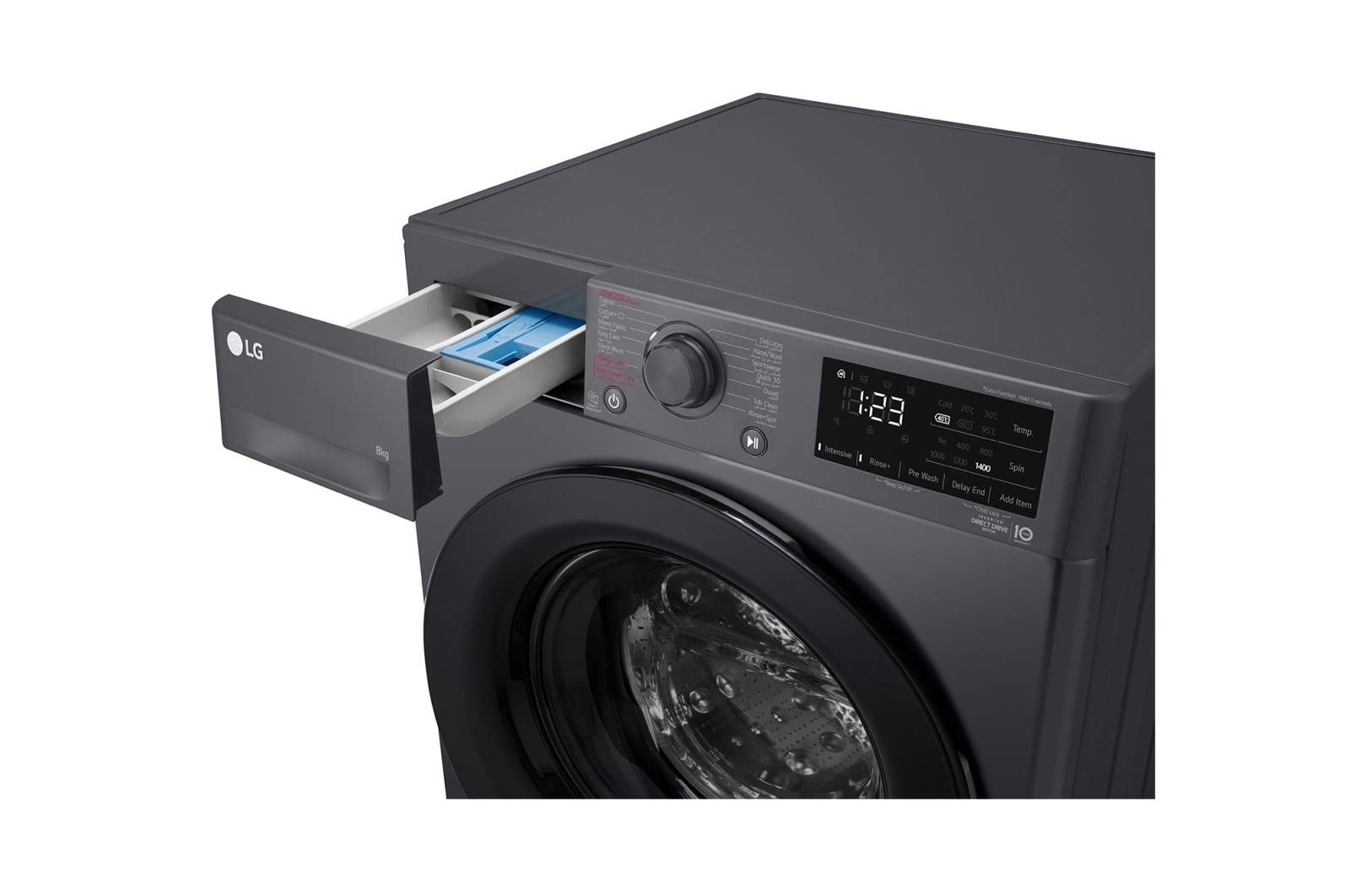 LG  غسالة فيفاتشى 8 كيلو بتكنولوجيا الذكاء الاصطناعي و الDirect Drive, F4R3TYG6J