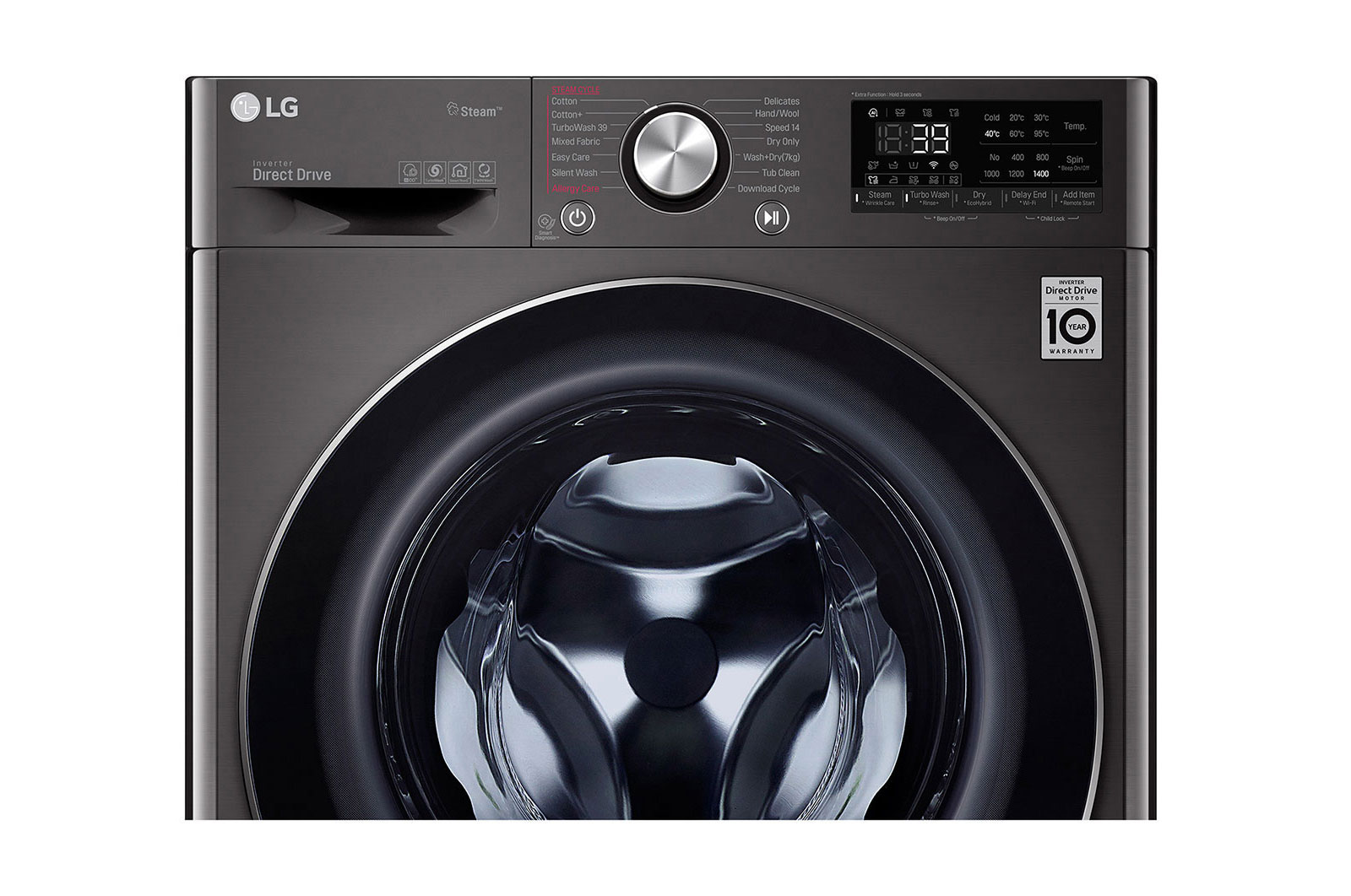 LG غسالة فيفاتشى 9 كيلو بتكنولوجيا الذكاء الاصطناعي و الDirect Drive, F4R5VYG2E