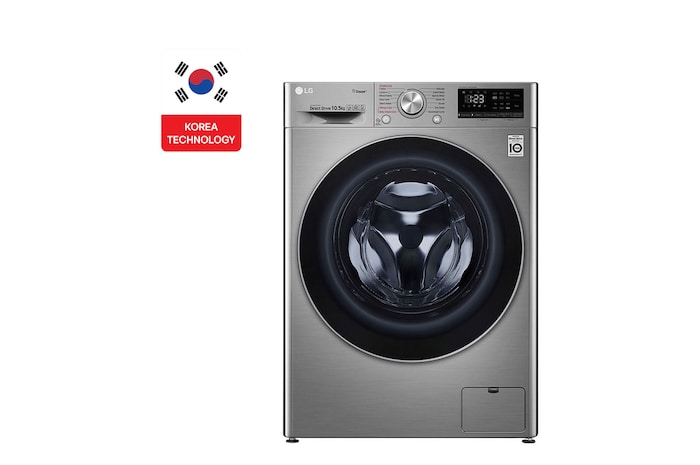 الصورة الأمامية | 10.5كيلو LG غسالات ملابس باب أمامي | F4V5RYP2T
