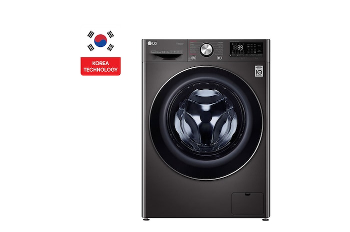 الصورة الأمامية  | 10.5كيلو LG غسالات ملابس باب أمامي | F4V9RCP2E