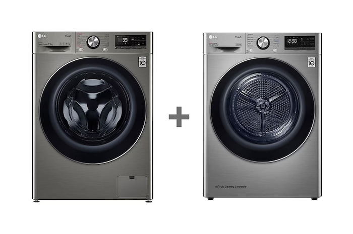 LG غسالة فيفاتشى 11 كيلو بتكنولوجيا الذكاء الاصطناعي و الDirect Drive + 10.1 كجم تجفيف فائق مع توفير للطاقة, F4Y9.RH10