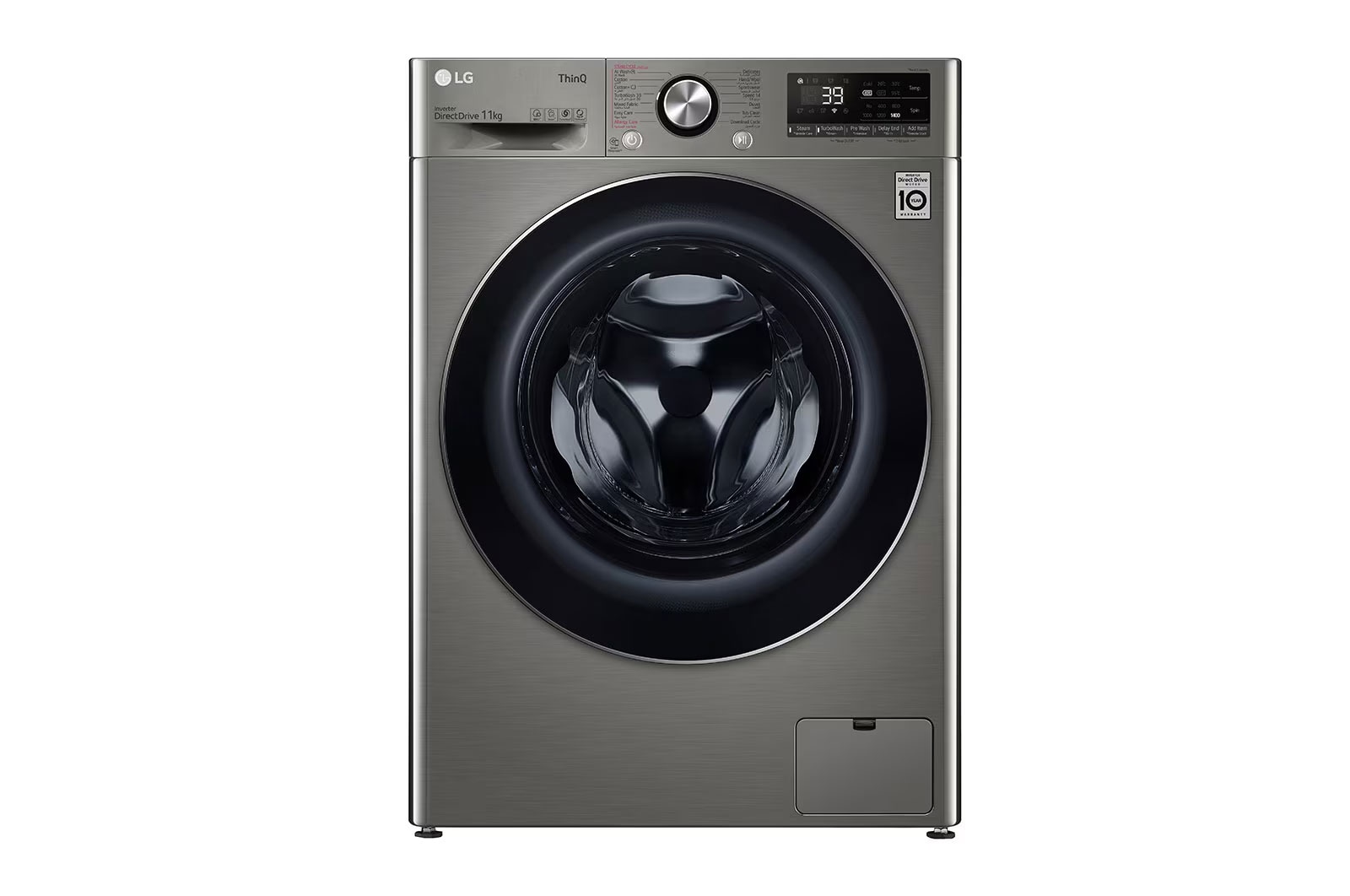 LG غسالة فيفاتشى 11 كيلو بتكنولوجيا الذكاء الاصطناعي و الDirect Drive + 10.1 كجم تجفيف فائق مع توفير للطاقة, F4Y9.RH10